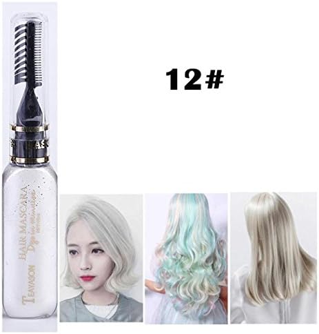 Lantusi 13 Color Temporary Hair Chalk, Unisex One Time Temporary Hair Dye Cream Highlights Streaks Touch Up Hair Color