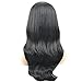 BERON Black Wig 26 Inches Long Wavy Wig Black for Daily Party Wig Cap Include