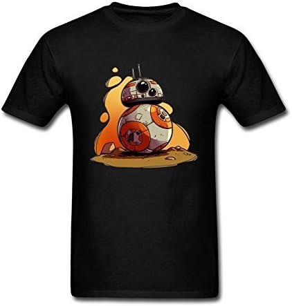 Frnjtt SELL Men bb-8-sphero-1 Geek Short Sleeve T-shirt Black XXL
