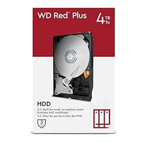 Western Digital WD Red Plus NAS harde schijf 4 TB (NASware-firmware voor compatibiliteit, 3,5 inch, 5400 RPM, SATA 6 Gb…