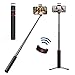Hantun Selfie Stick Tripod, 3 in 1 Extendable Bluetooth Selfie Stick with Wireless Remote Shutter and Fill Light for iPhone Xs/Xs Max/XR/X/8, Galaxy S10/9/8/Note, Google Pixel and All Andriod Phones