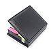 Colored Sticky Note Bundle Set, Mini Rectangular Notes and Index Flags Organizer, with Two Year Calendar. Black Leather Look Design Holder by Premy