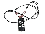 Ohm Om Wood Pendant Necklace Handmade Hawaiian Style Beach Boy Men Yoga Meditation Adjustable