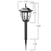 ezsolar Dual Use Classic Coach Light (Set of 2) Model #: CPM1a-R2- BK-2, Powered by SunPower Solar Panels, Pathway Lights, Outdoor Lighting, 1 AA Battery Included, 1 Year Warranty.