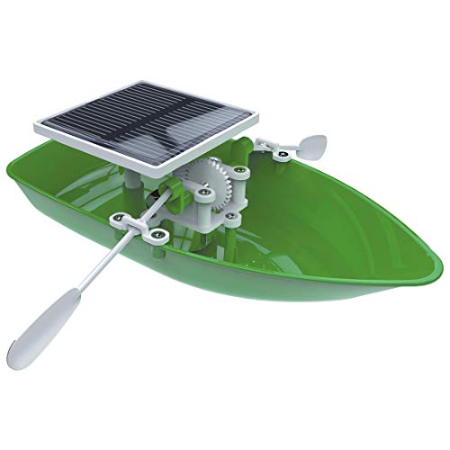 Yamix Science Kits 2 in 1 Solar Vehicle and Boat Experiment STEM Learning Toys Assembly Toy for Boys Girls Toddler Age 8+