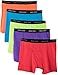 Bolter Men's Cotton Spandex All Day Boxer Briefs 5-Pack (Medium, Brights)