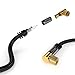 KabelDirekt 10 ft 75 Ohm HDTV SAT/TV Cable, 90° Angled, Male F-Type Connector > Male F-Type coaxial Cable for TV, HDTV, Radio, DVB-T2, DVB-C, DVB-S – PRO Series