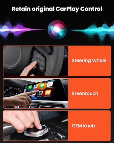 GEEKERA Wireless CarPlay Adapter for Apple: 2026 Model Wireless CarPlay for Car, Convert Cable to Wireless, Compatible with iPhone iOS 12+, USB A/C and Vehicles 2016+, Black