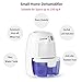 LATITOP 500ml Small Electric Dehumidifier Quiet Operation, Auto Shut-off, Compact Portable Mini Air Dehumidifier for Bathroom, RV, Basement, Closet, Bedroom, Small Laundry Room