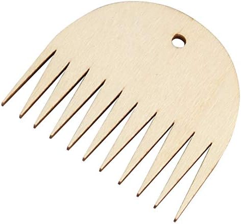 Hvoz Tapestry Weaving Tool, Wood Loom Comb DIY Braided Tools Comb