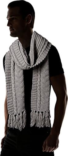 Diesel Men's K-Spirit Scarf, Dark Gray, UNI in Kuwait Whizz Cold