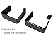 Stick-On Under Desk Headphone Hooks 2 PACK