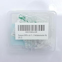Pzsmocn 100 Pieces/50 Sets M3*20 mm PC Transparent