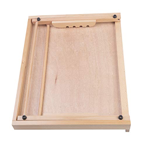 Art Drawing Board- Portable & Adjustable Beech Wood Sketching Board- ATWORTH Wood Desktop/Tabletop Easel for Drawing on Location, in Class, or at Work, 18½" X 14¼" (A3)