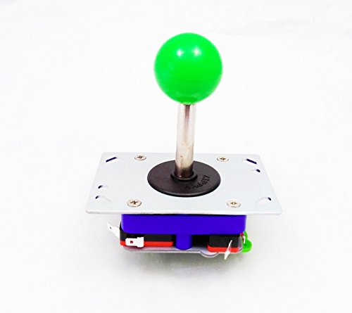 2/4/8 Way Adjustable Arcade Joystick PC Fighting Stick Parts for Video Game Arcade Lime Green Ball Tall by Atomic Market