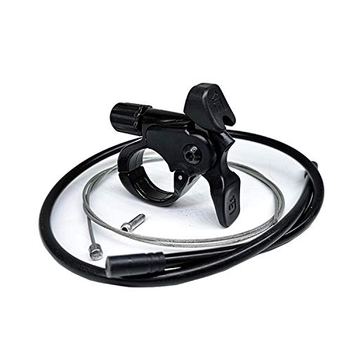 YNK Bicycle Remote Lockout Lever with Inner Cable & Housing End Caps Aluminum Alloy for Mountain Bike MTB Road Bike (B)