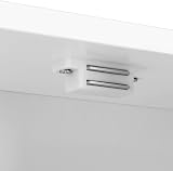 Yaheetech Modern Wall Mount Bathroom Mirror Cabinet White 56x13x58 cm view 9