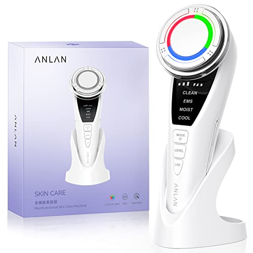 ANLAN Second Generation Anti-Wrinkle Face Massager, 5 in 1 Facial Cleansing, Deep Pores, Remove Acne, Blackheads, Anti-Aging Wrinkles Firming and Facelift