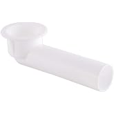 Eastman 35239 PVC Bath Tub Waste and Overflow Shoe for Drains, 1-1/2-inch Tubular Outlet, Resist Rust and Corrosion