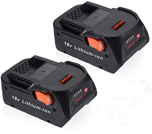 Powerextra 2 Pack 18-Volt 4.0Ah Lithium Ion Replacement Battery for RIDGID R840087 R840083