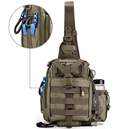 image for DYJ Outdoor Fishing Tackle Bag Backpack Multifunctional Waterproof Tac