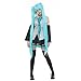 Angelaicos Womens Halloween Cosplay Show Costume Wig (Only Wig, Aque Blue)