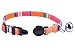 PUPTECK Breakaway Cat Collar with Bell Charm, 2 Packs Adjustable Kitty Collars Rainbow Color