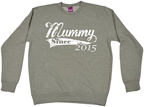 123t Mummy Since 2015 Mum Mother Jumper Grandma Children Child Kids Granny Year Personalised Baby Babies Birthday Gift Christmas Present SWEATSHIRT
