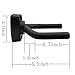 FF Elaine 5 Pack Black Guitar Hanger Hook Holder Wall Mount Display with Screws Fits Most Guitars