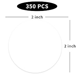 STARLIBOO White Dot Stickers, 2 inch Circle Garage