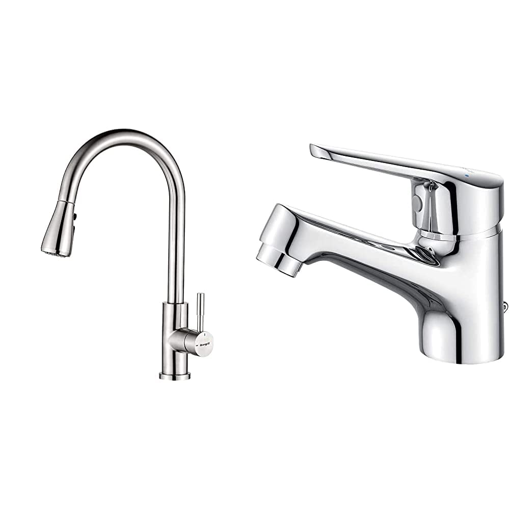 Ibergrif-M22137-Mezclador-de-fregadero-con-Ducha-Extraible-Grifo-de-Cocina-Roma-Grifo-de-Lavabo-de-Laton-Grifo-de