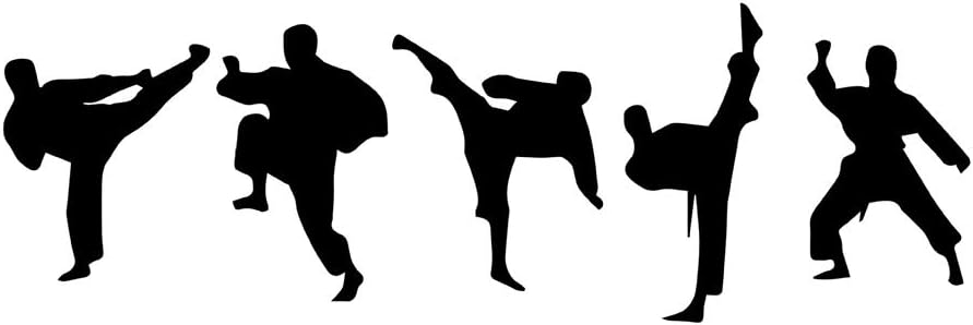 Tae Kwon Do Black Wall Sticker Decal for Home Children's Nursery Room Bedroom Decor