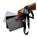 Opteka Medium 5 X 4 inches Color and White Balance Reference Grey Card Set With Quick Release Neck Strap for Digital Photography