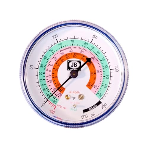 JB Industries M2-460 Standard Manifold Gauge, 2-1/2" at Amazon