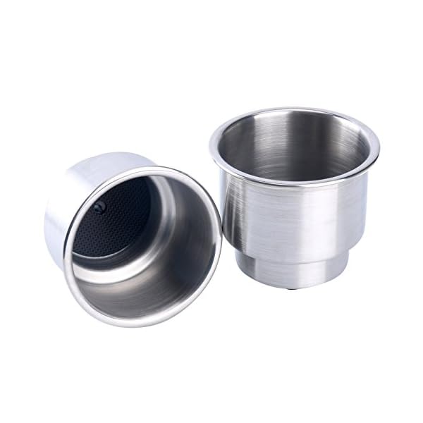 Amarine-made-Stainless-Steel-Cup-Drink-Holder-with-Drain-Marine-Boat-Rv-Camper