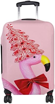 THUNANA Flamingos Print Pink Elastic Travel Luggage Cover Protector Dustproof Protective Bag for Suitcase
