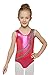 Mdnmd Girls' Gymnastics Tank Leotard with Two Streamline Pattern