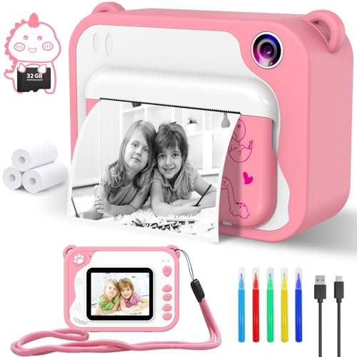 Kids Instant Print Camera Dinosaur Toy