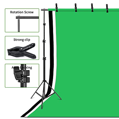 LOMTAP Photography Softbox Light Kit Photo Studio Lighting Kit 6.5ftx9