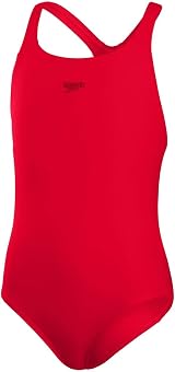 Speedo Girls Eco Endurance+ Medalist Swimsuit Chlorine Resistant 50% Recycled