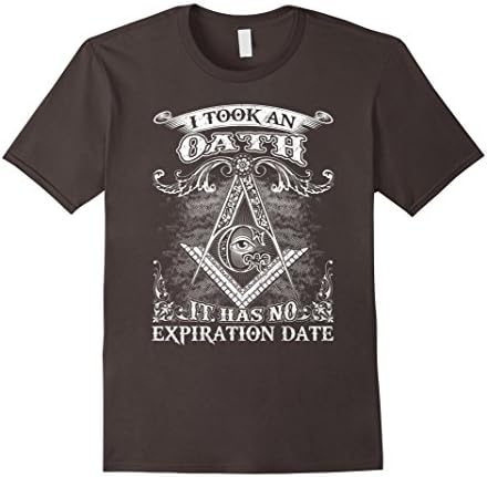 Mens I Took An Oath It Has No Expiration Date - FreeMason Shirt Medium Asphalt