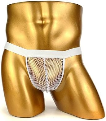 YeahDel Transparent Low-Waist Triangle Pants Men's Underwear t Pants, White