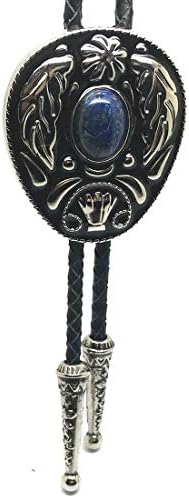 KeColMens Native American Indian Vintage Stone Bolo Tie Necktie (Dark Blue)