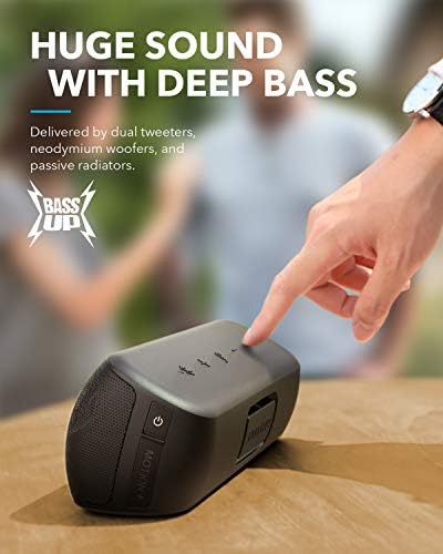 Soundcore Motion+ Enceinte Bluetooth avec Son Hi-Res 30W, USB-C, 12 Heures d'autonomie, étanchéité IPX7, appli avec EQ modifiable, DSP avancé et Audio Haute fidélité