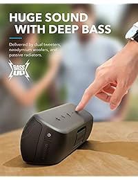 Anker Soundcore Motion+ Bluetooth Speaker with Hi-Res 30W Audio, Extended Bass and Treble, Wireless HiFi Portable Speaker with App, Customizable EQ, 12-Hour Playtime, IPX7 Waterproof, and USB-C