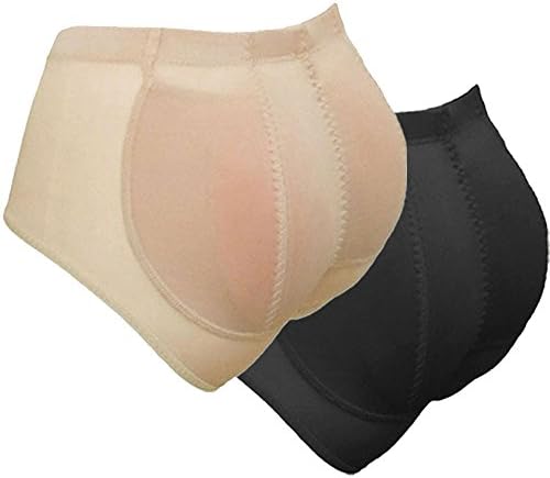 Best Silicone Butt Padded Buttocks Enhancer Body Shaper Push Up Pads Panty Set (XL, Black)