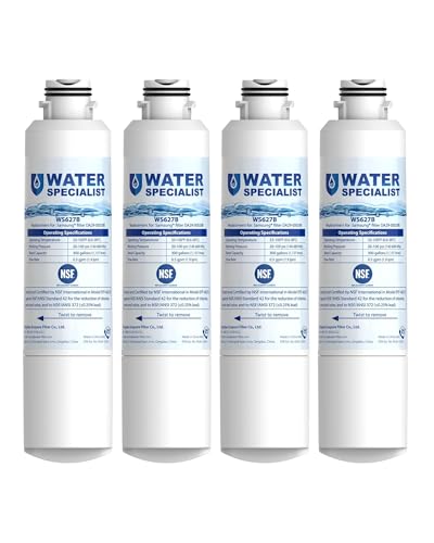 Waterspecialist Kühlschrank-Wasserfilter, bleifreies Material, weiß, 4 Stück (1 Stück)