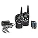 Midland - LXT118VP, 22 Channel FRS Two-Way Radio with Channel Scan - Up to 18 Mile Range Walkie Talkie, Hands-Free VOX, Water Resistant (Pair Pack) (Black) primary