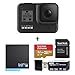 GoPro Hero 8 Black Edition Action Camera Kit with Sandisk Extreme 64GB Memory Card, Card Reader Hero 8 Spare Battery