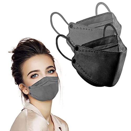 60PCS KF94 Mask, 3D Fish Type Masks for Adult, Protective Face Shield